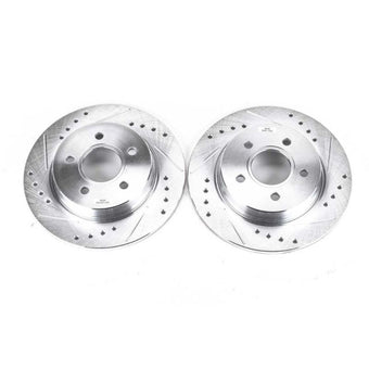 compare product Power Stop 12-18 Ford Focus Rear Evolution Drilled & Slotted Rotors - Pair