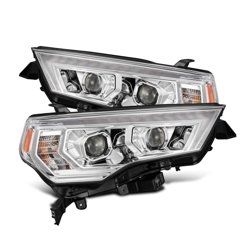 AlphaRex 14 - 22 Toyota 4Runner LUXX - Series LED Proj Headlights Chrome w/Actv Light & Seq. Sig + DRL - My Store