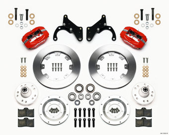compare product Wilwood Forged Dynalite Front Kit 12.19in Red 65-68 Chevy Impala -Drum Spindle