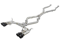 aFe MACH Force - Xp 3.5in. 304 SS C/B Exhaust w/o Muffler 15 - 18 BMW X5 M V8 - 4.4L (tt) - Black Tip - My Store