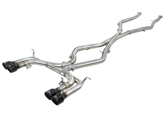 compare product aFe MACH Force-Xp 3.5in. 304 SS C/B Exhaust w/o Muffler 15-18 BMW X5 M V8-4.4L (tt) - Black Tip
