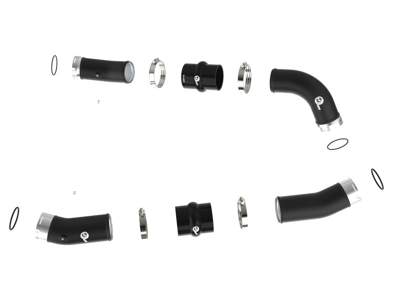 aFe 2024+ Toyota Tacoma BladeRunner 2.5in & 3in Aluminum Hot & Cold Charge Pipe Kit - Black - My Store