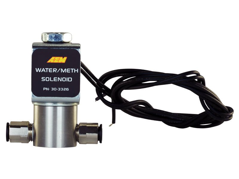 AEM Water/Methanol Injection System - High - Flow Low - Current WMI Solenoid - 200PSI 1/8in - 27NPT In/Out - My Store