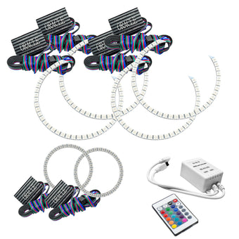 compare product Oracle Jeep Grand Cherokee 11-13 Triple Halo Kit - ColorSHIFT w/ Simple Controller