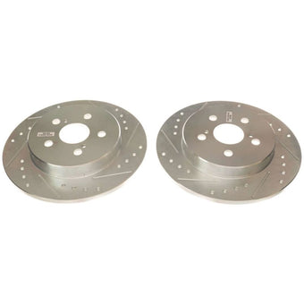 compare product Power Stop 19-20 Toyota Corolla Rear Evolution Drilled & Slotted Rotors - Pair