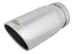 aFe Universal Bolt On Exhaust Tip Polished 5in Inlet x 6in Outlet x 12in Long - My Store