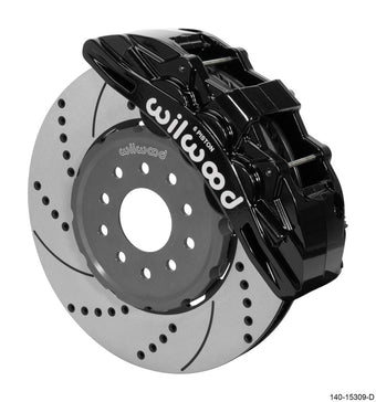 compare product Wilwood SX6R Front Brake Kit 14in SRP Slotted/Drilled Black 05-13 Chevy Corvette