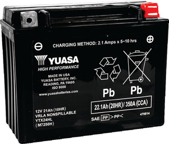compare product Yuasa YTX24HL Maintenance Free AGM 12-Volt Battery