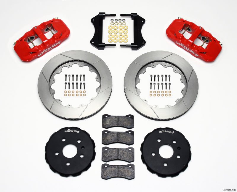 Wilwood AERO6 Front Hat Kit 14.25 Red 2010 - 2015 Camaro - My Store