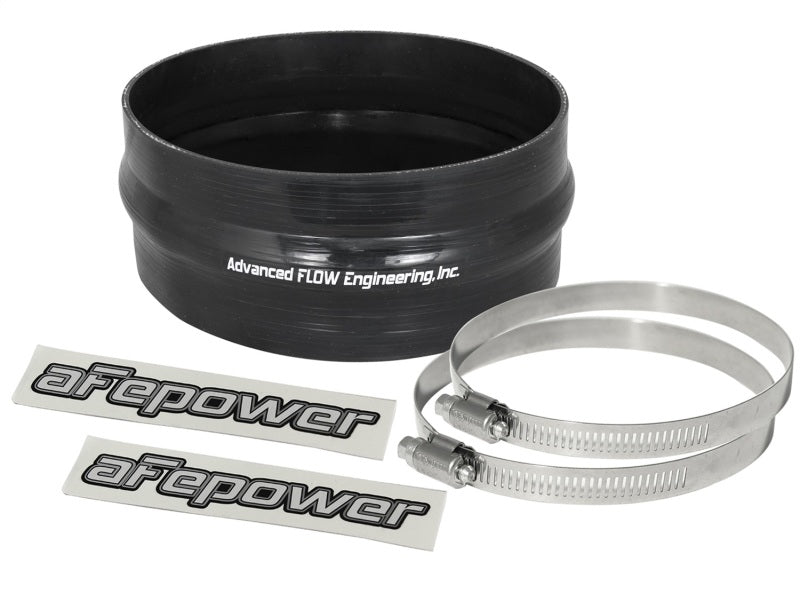 aFe Magnum FORCE CAI Univ. Silicone Coupling Kit (6 - 1/4in. ID / 2 - 3/4in. L) Straight w/Hump - Black - My Store