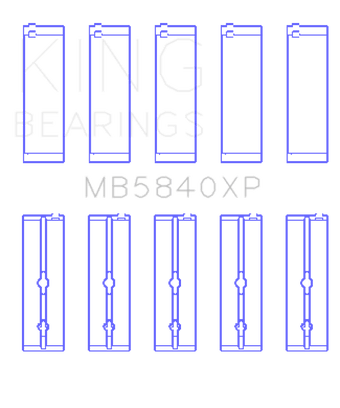 compare product King Engine Bearings Chrysler 300 SRT8 (+0.25) Main Bearing Set