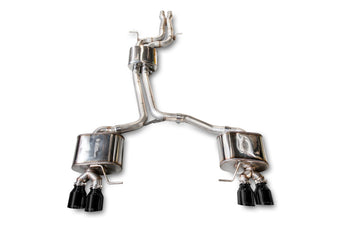 compare product AWE Tuning Audi 8R SQ5 Touring Edition Exhaust - Quad Outlet Diamond Black Tips