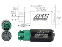 AEM 340LPH 65mm Fuel Pump Kit w/ Mounting Hooks - Ethanol Compatible - My Store