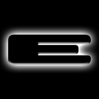 compare product ORACLE Lighting Universal Illuminated LED Letter Badges - Matte Blk Surface Finish - E