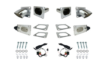 compare product Granatelli 3.0in Oval Stainless Steel Electronic Dual Exhaust Cutout
