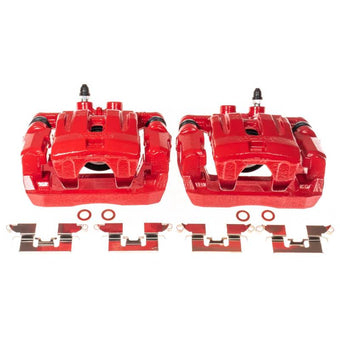compare product Power Stop 07-10 Ford Edge Rear Red Calipers w/Brackets - Pair