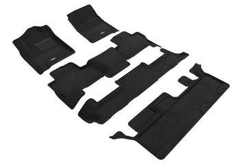 compare product 3D MAXpider 15-20 Chevrolet Tahoe With Bench 2nd Row Elegant 1st 2nd 3rd Row - Floor Mat Set (Black)