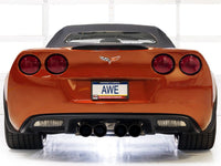 AWE Tuning 05 - 07 C6 Chevrolet Corvette 6.0L Track Edition Axle - Back Exhaust w/ Diamond Black Tips - My Store