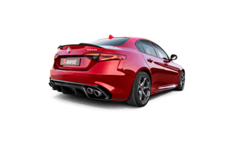 Akrapovic 17 - 19 Alfa Romeo Giulia Quadrifoglio Evolution Line Cat Back (Titanium) w/Link Pipes - My Store
