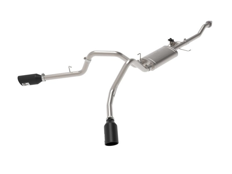 aFe Gemini XV 3in 304 SS Cat - Back Exhaust 15 - 20 Ford F - 150 V6 2.7L/3.5 w/ Black Tips - My Store