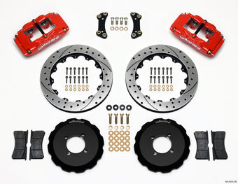 compare product Wilwood FSLI4 Front Hat Kit 13.00in Drilled Red 2003-05 Scion xA xB