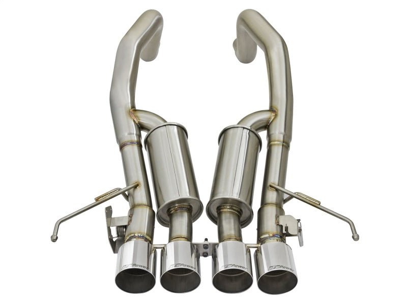 aFe MACHForce XP 3in - 2 1/2in Axle Back 304SS Exhaust w/ Polished Tips 15 - 17 Chevy Corvette Z06 - My Store
