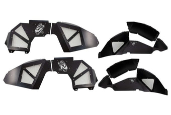 compare product Fishbone Offroad 2018+ Jeep Wrangler JL Front/Rear Set of 4 Aluminum - Blk Powdercoat Inner Fenders