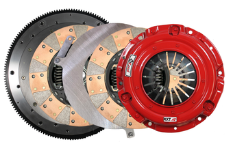 compare product McLeod 18-23 Ford Mustang RXT Twin Disc Clutch Kit 1 1/8 x 26 Spline 164T 8 Bolt AL Flywheel