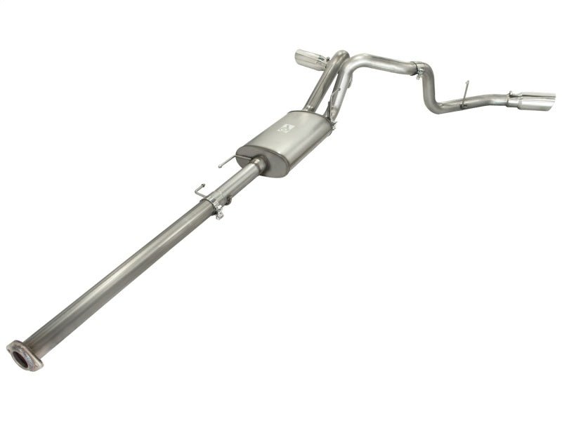 aFe MACHForce XP Exhausts 3inSS Dual Side Exit Cat - Back 11 - 14 Ford F150 Ecoboost V6 - 3.5L (TT) - My Store