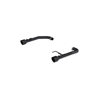 compare product MBRP 15-23 Ford Mustang 2.3L EcoBoost Black 2.5in Axle Back Dual Split Rear Exit (Race Version)