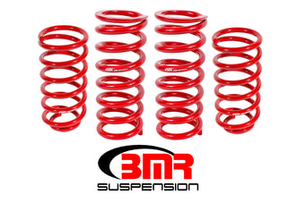 compare product BMR 79-04 Fox Mustang Lowering Spring Kit (Set Of 4) - Red