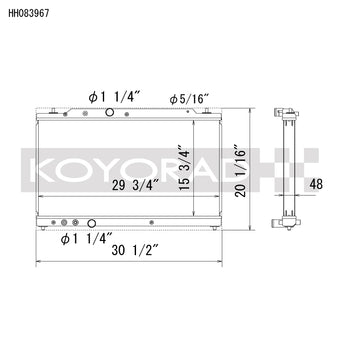 compare product Koyo 23+ Honda Civic Type R (FL5) All Aluminum Radiator