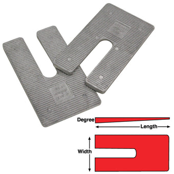compare product SPC Performance AL SHIMS 2.5X5X2.5 deg.(6)