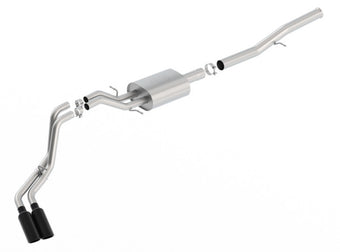 compare product Borla 14+ Chevy Silverad1500 EC STD/CC Short 143.5in WB ATAK Cat-Back Exhaust w/ Black Chrome Tip
