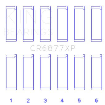 compare product King Engine Bearings BMW S54B32 (Size .026) Connecting Rod Bearings (Set of 6)