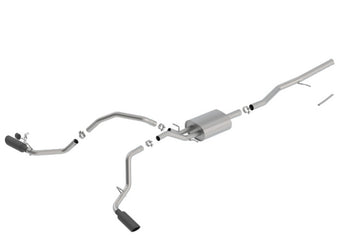 compare product Borla 14-18 Chevrolet Silverado 1500 5.3L V8 AT/MT 4DR CC ATAK Catback Exhaust w/Black Chrome Tips