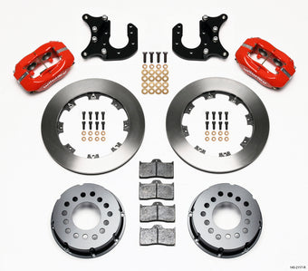 compare product Wilwood Forged Dynalite P/S Rear Kit Red Mopar-Dana 2.36in Offset