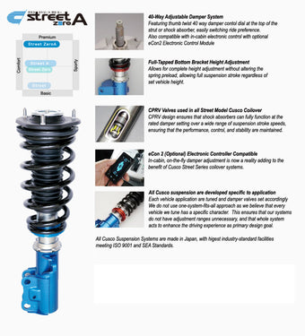 compare product Cusco 2022+ Subaru WRX Street Zero-A Coilover Kit