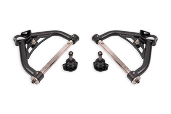 compare product BMR 70-81 Chevrolet Camaro Non-Adj. Upper A-Arms w/ 0.5in Tall Ball Joint (Delrin) -Black Hammertone
