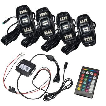 compare product Oracle Underbody RGB+W Wheel Well Rock Light Kit - 4 PCS - ColorSHIFT