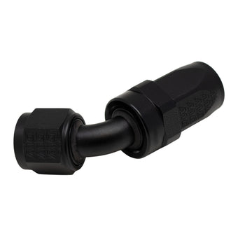 compare product DeatschWerks 8 AN Female Flare Swivel 60-Degree Hose End CPE - Anodized Matte Black