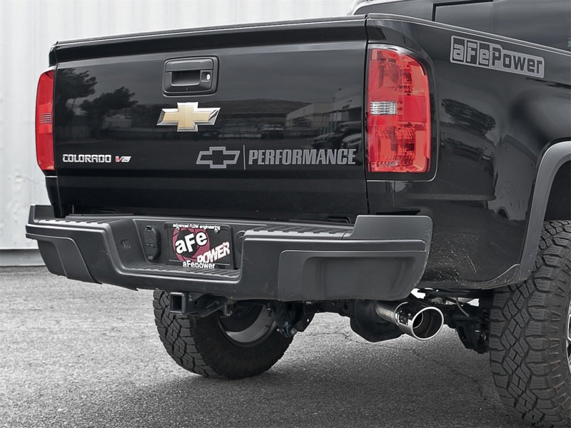 aFe Mach Force - XP Exhaust 3in CB SS 15 - 17 GM Colorado/Canyon 2.5L/3.6L Side Exit w/ Polished Tip - My Store