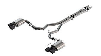 compare product Borla 2024 Ford Mustang Dark Horse 5.0L V8 w/Active Exhaust ATAK Cat-Back Exhaust System - CF Tips