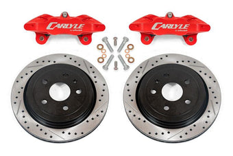 compare product BMR 97-04 Chevrolet Corvette C5 Brake Kit For 15in Conversion Drilled & Slotted Rotors Red Calipers