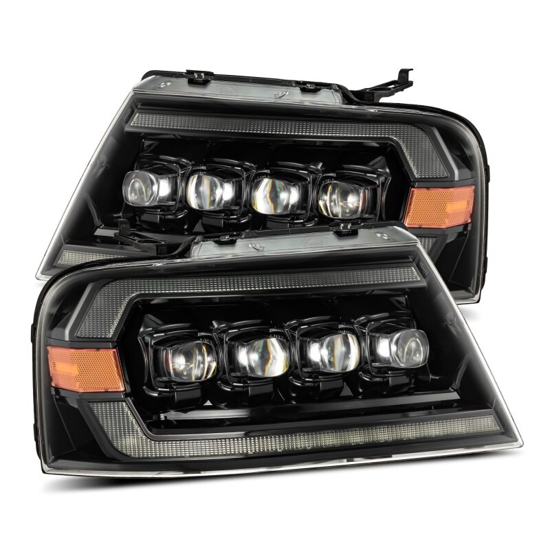 AlphaRex 04 - 08 Ford F - 150 (No 2004 Heritage) NOVA - Series LED Proj HL Chrome w/Actv Light / Seq. Sig - My Store