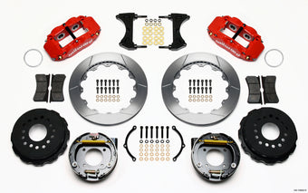 compare product Wilwood Narrow Superlite 4R Rear P-Brk Kit 12.88in Red Chevy 12 Bolt-Spec 3.15in Bearing Front mt