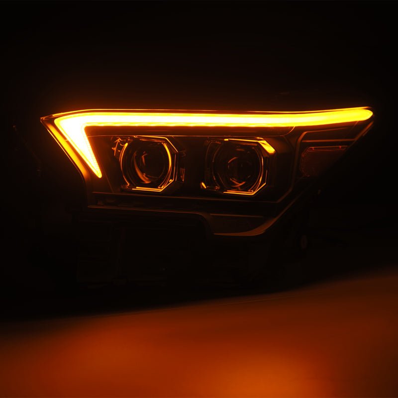 AlphaRex 23 - 24 Toyota Tacoma LUXX - Series LED Proj Headlights Blk w/Actv Light & Seq. Sig + DRL - My Store