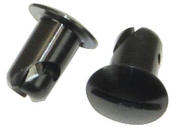 compare product Moroso Quick Fastener - Oval Head - 7/16in x .450in - Aluminum - Black - 10 Pack