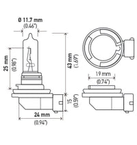 Hella Optilux H9 12V/100W XB Xenon White Bulb (pair) - My Store