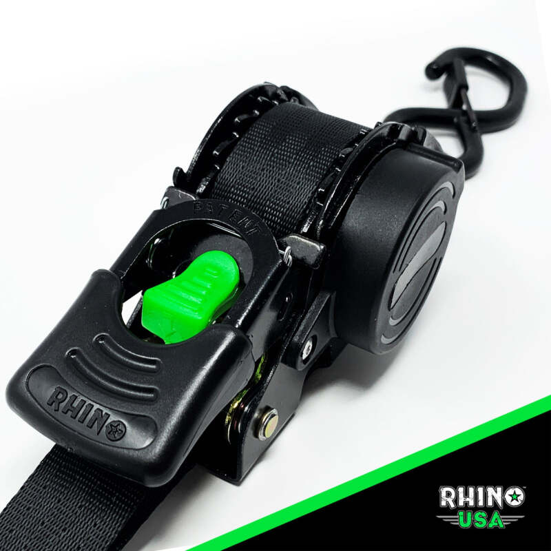 Rhino USA Retractable Ratchet Straps (4Pk 1Inx10Ft) (Blue) - My Store
